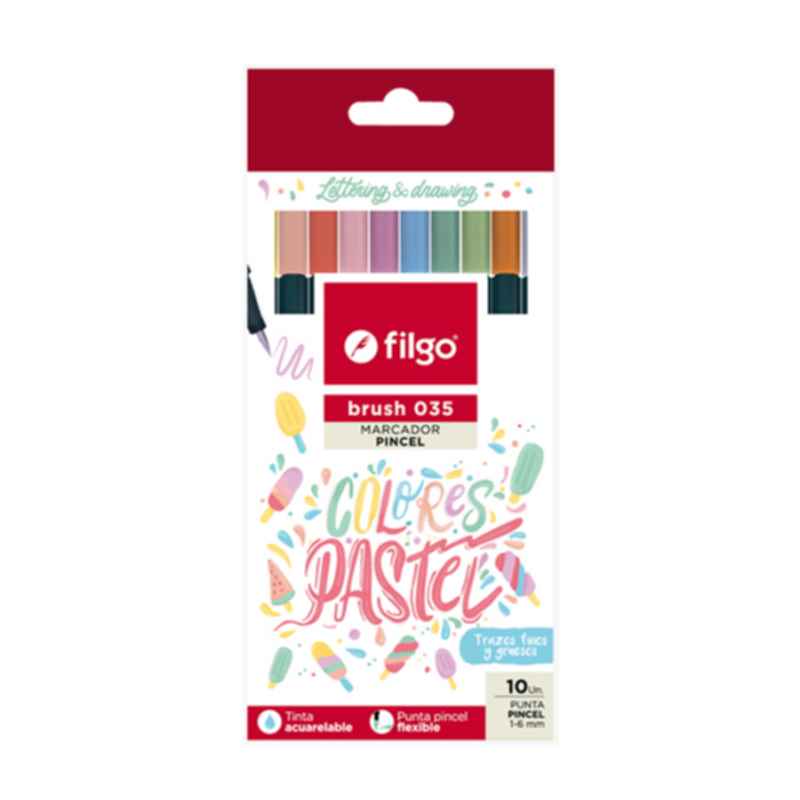 MARCADOR PINCEL PASTEL