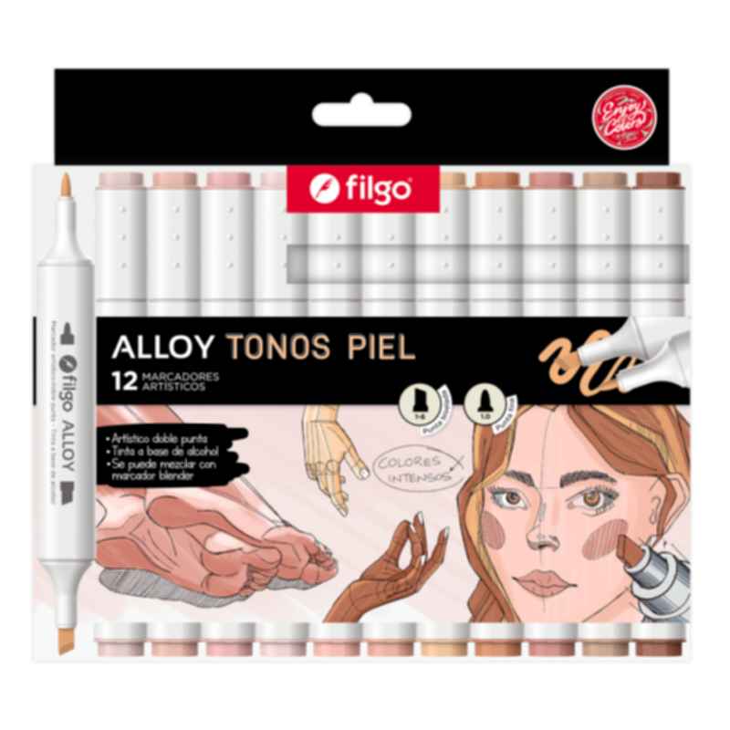 MARCADORES FILGO ALLOY TONOS PIEL