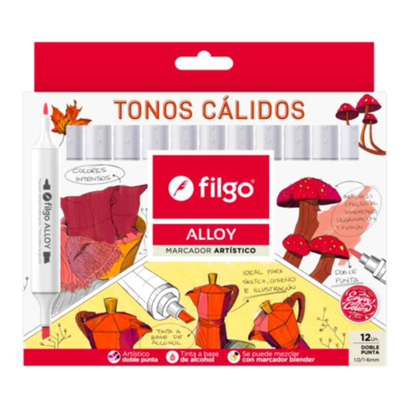 MARCADORES FILGO ALLOY TONOS CÁLIDOS