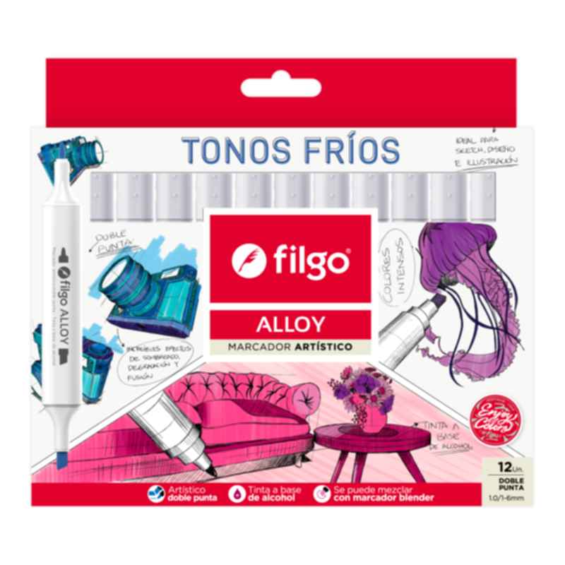 MARCADORES FILGO ALLOY TONOS FRÍOS