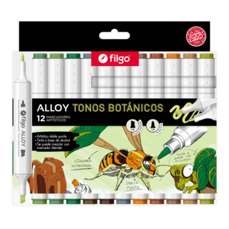 MARCADORES FILGO ALLOY TONOS BÓTANICOS