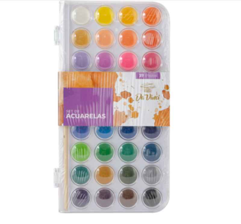 Set de acuarelas Da Vinci x 36